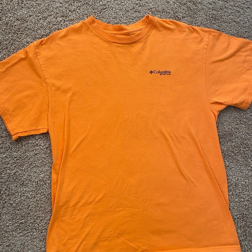 Columbia Men's Orange T-Shirt L - Picture 2 of 7